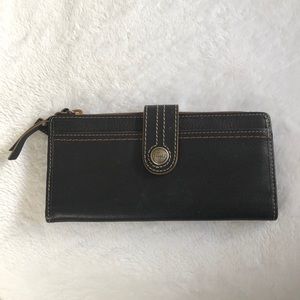 Fossil genuine leather clutch wallet